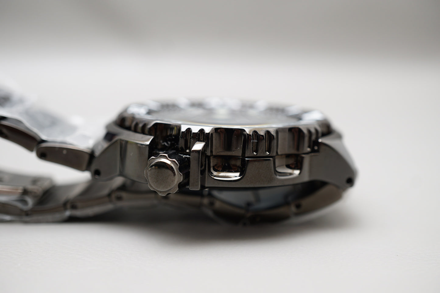 NOS Seiko SZEN002 7S26-03G0 Night Monster Black Ion Plated Automatic Watch