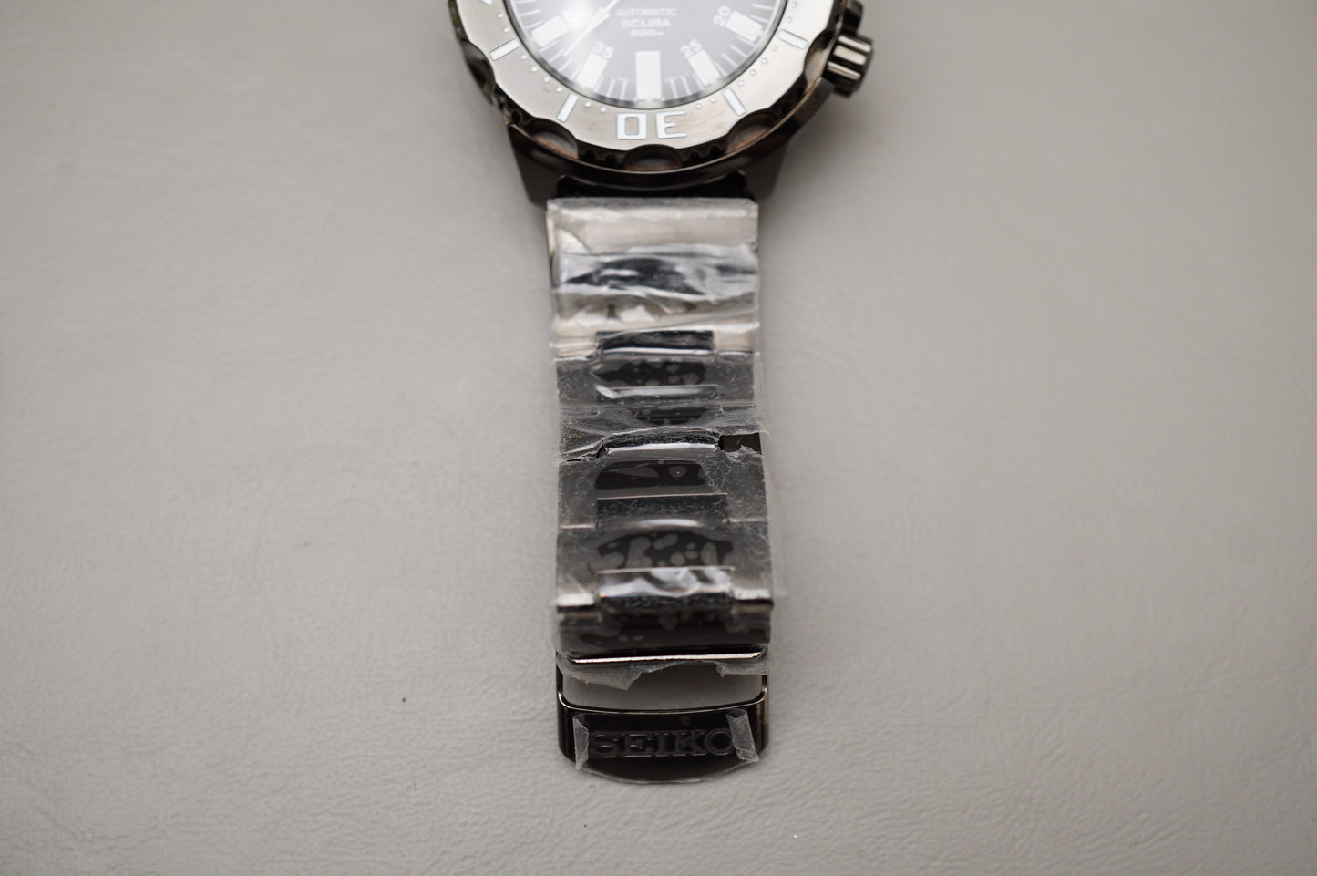 NOS Seiko SZEN002 7S26-03G0 Night Monster Black Ion Plated Automatic Watch