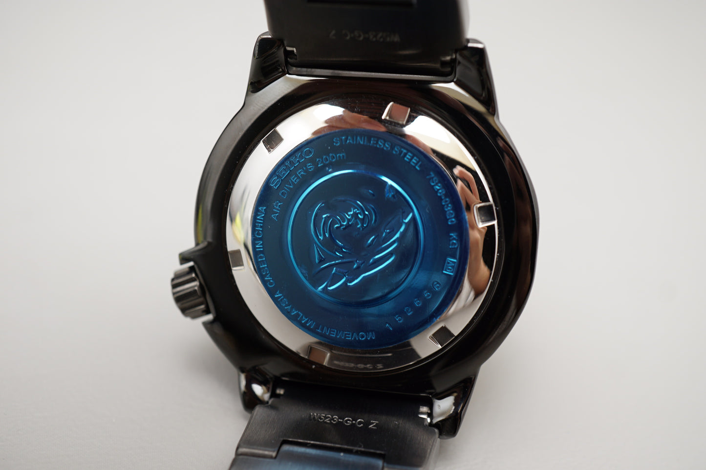 NOS Seiko SZEN002 7S26-03G0 Night Monster Black Ion Plated Automatic Watch