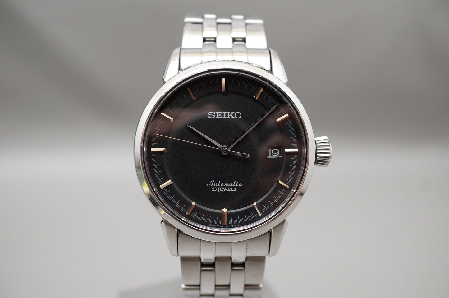 Seiko Presage SARX023 6R15 Black Dial Automatic Watch Original Bracelet