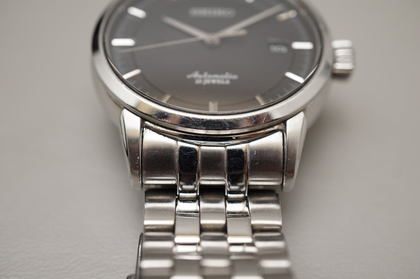 Seiko Presage SARX023 6R15 Black Dial Automatic Watch Original Bracelet