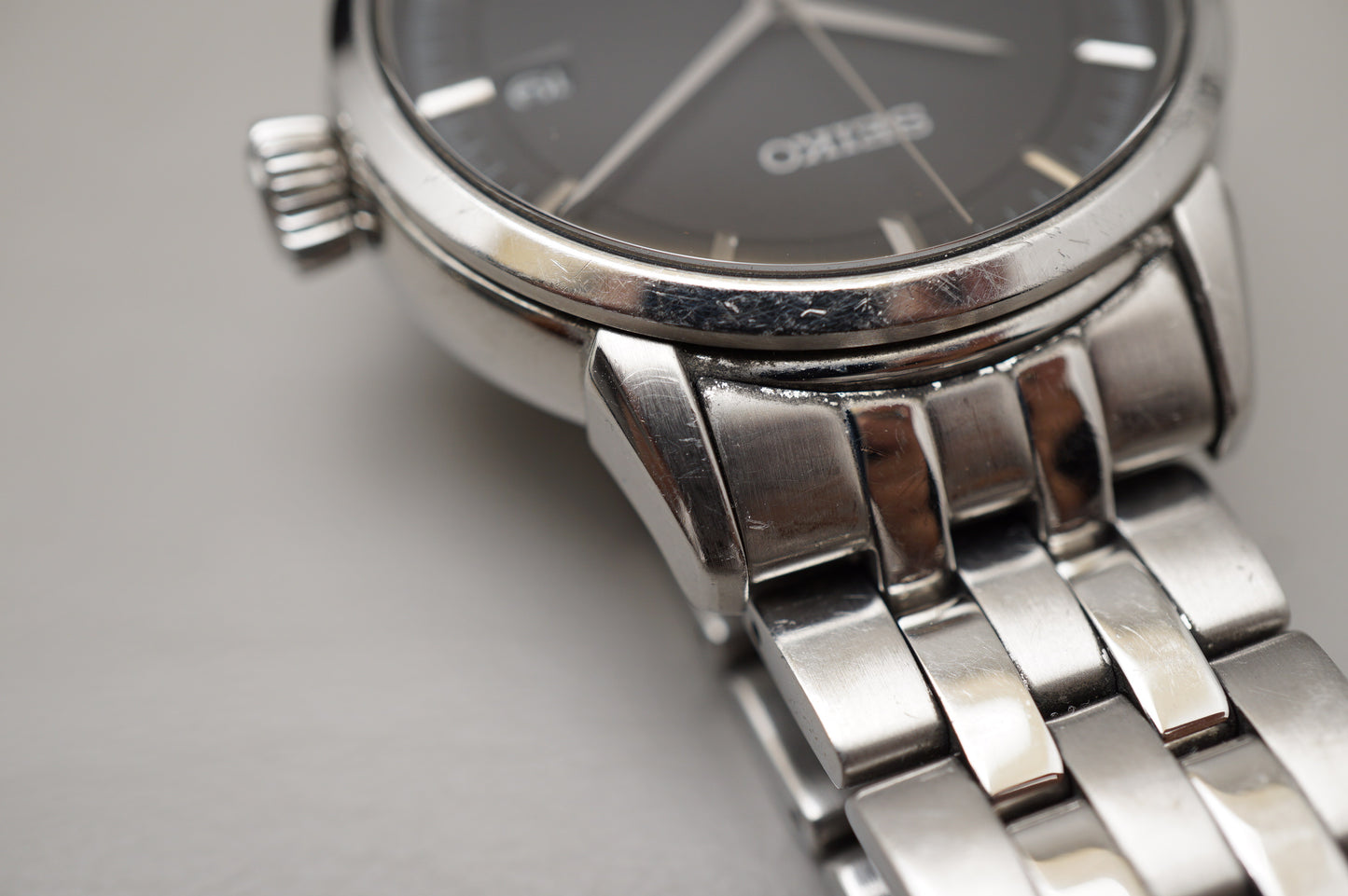 Seiko Presage SARX023 6R15 Black Dial Automatic Watch Original Bracelet