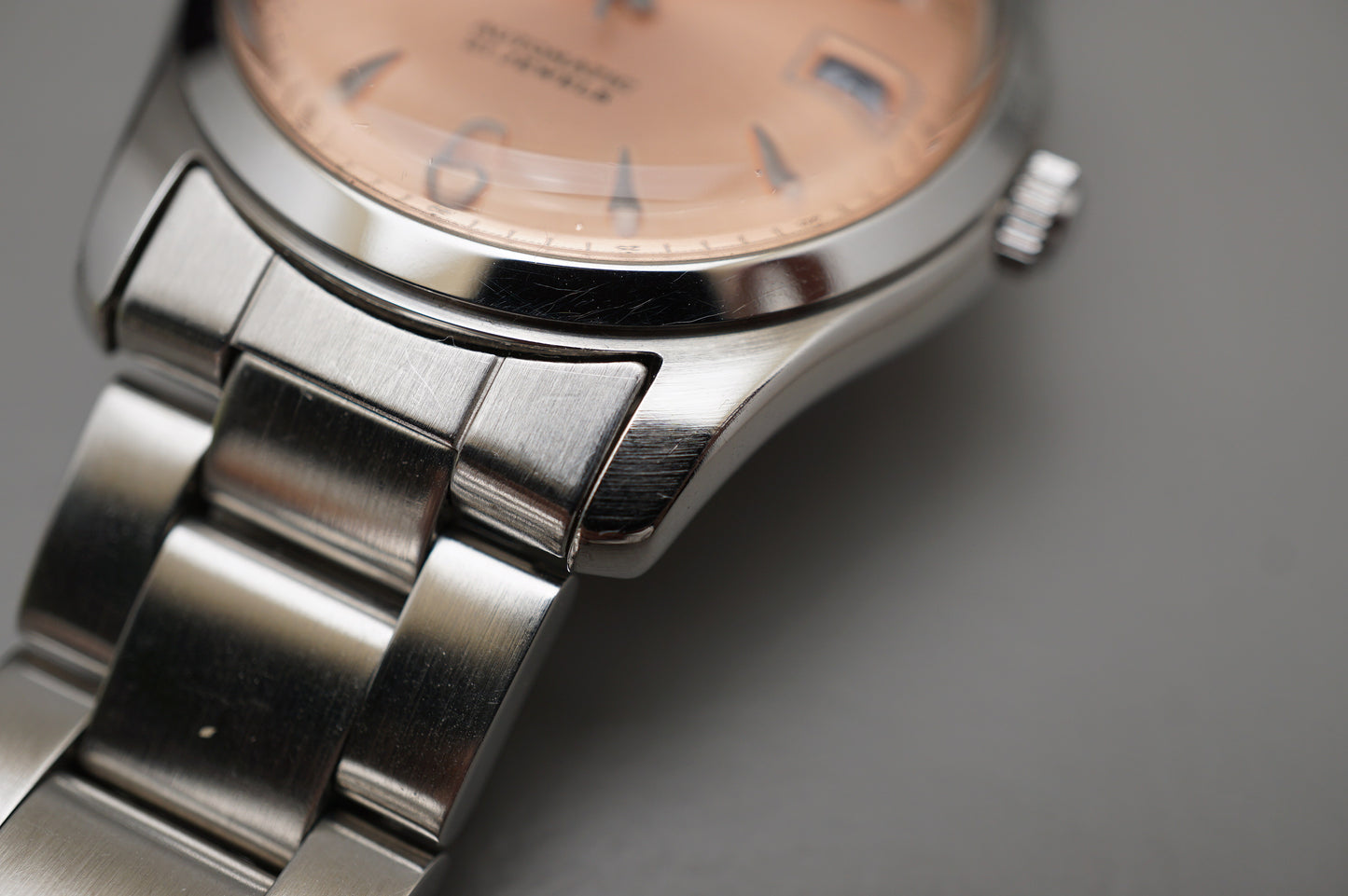Vintage Orient Star 597302-70 Salmon Explorer Style Dial Automatic Watch