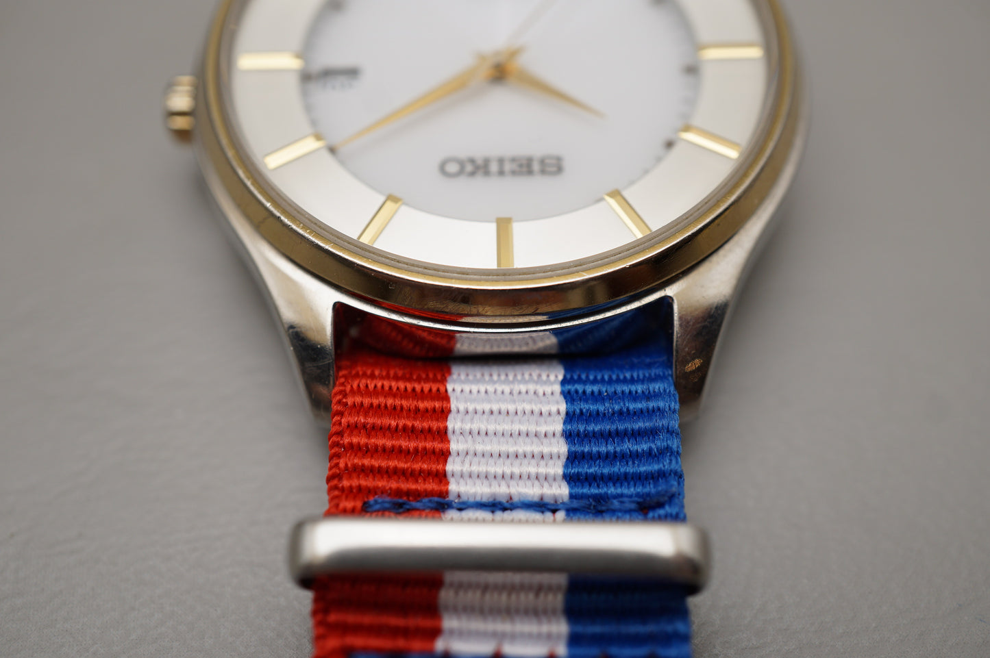 Seiko Selection SBPX104 V157 White Dial Titanium Solar Quartz JDM Watch