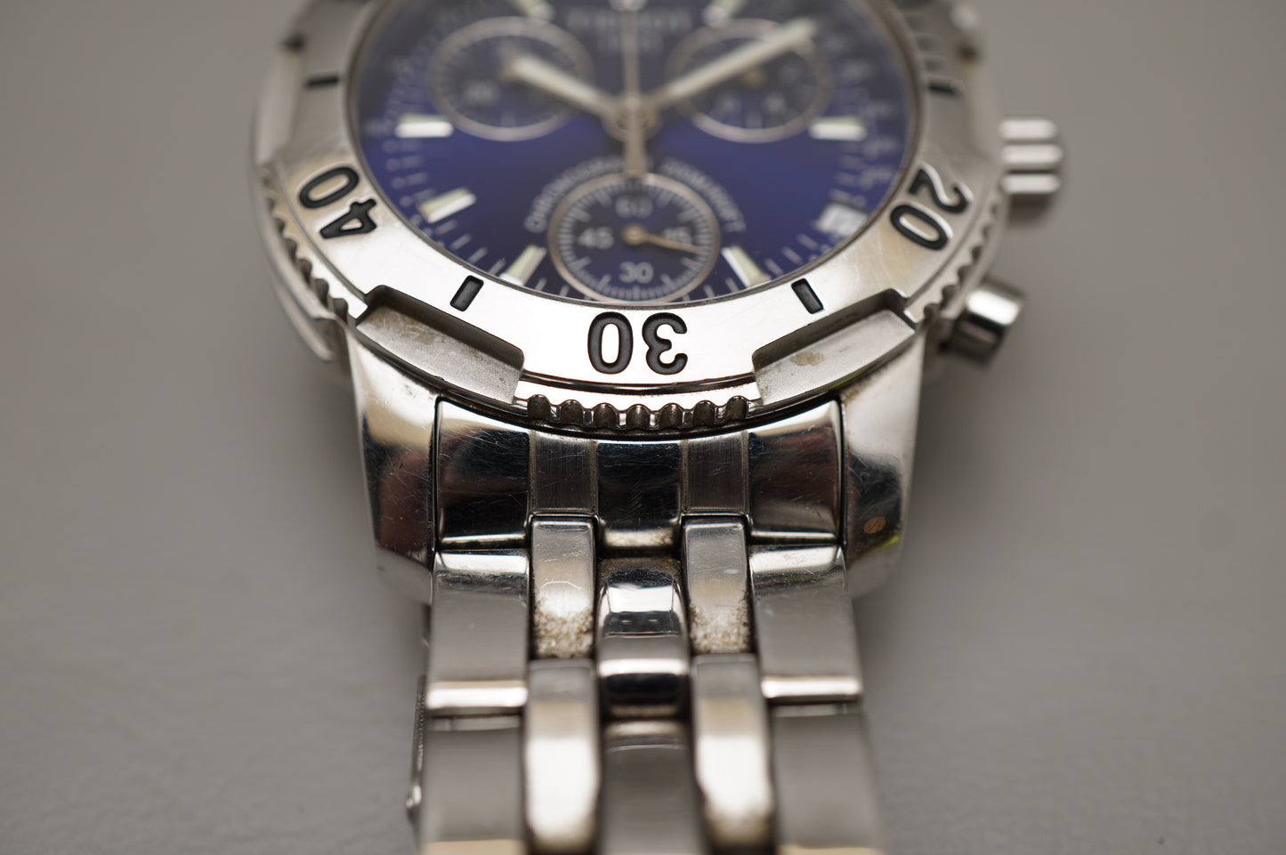 Tissot 1853 T362/462 Prs 200 Blue Dial Chronograph Quartz Watch READ