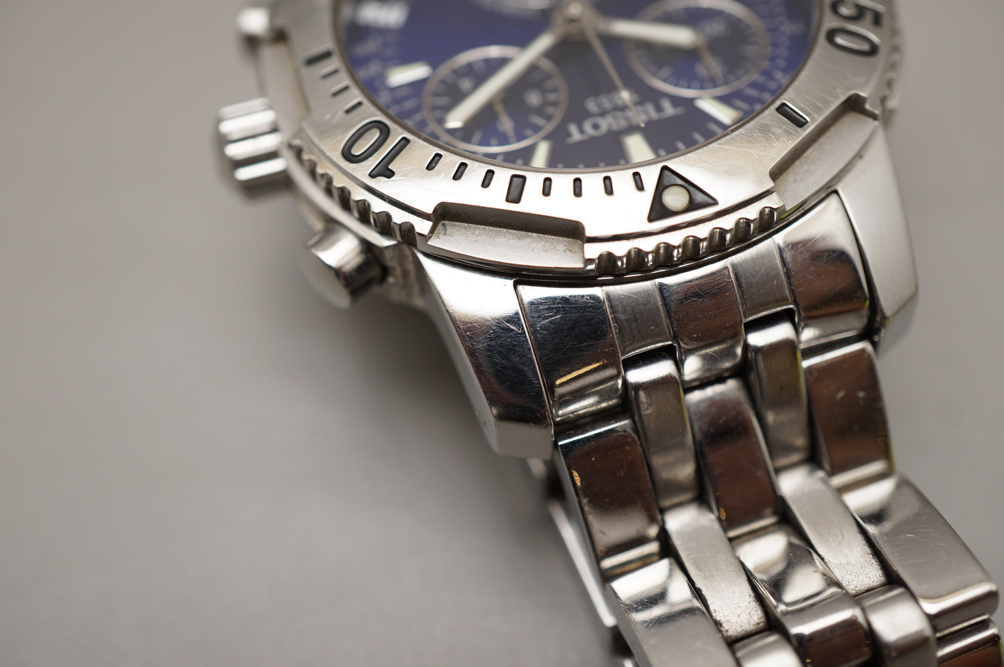 Tissot 1853 T362/462 Prs 200 Blue Dial Chronograph Quartz Watch READ