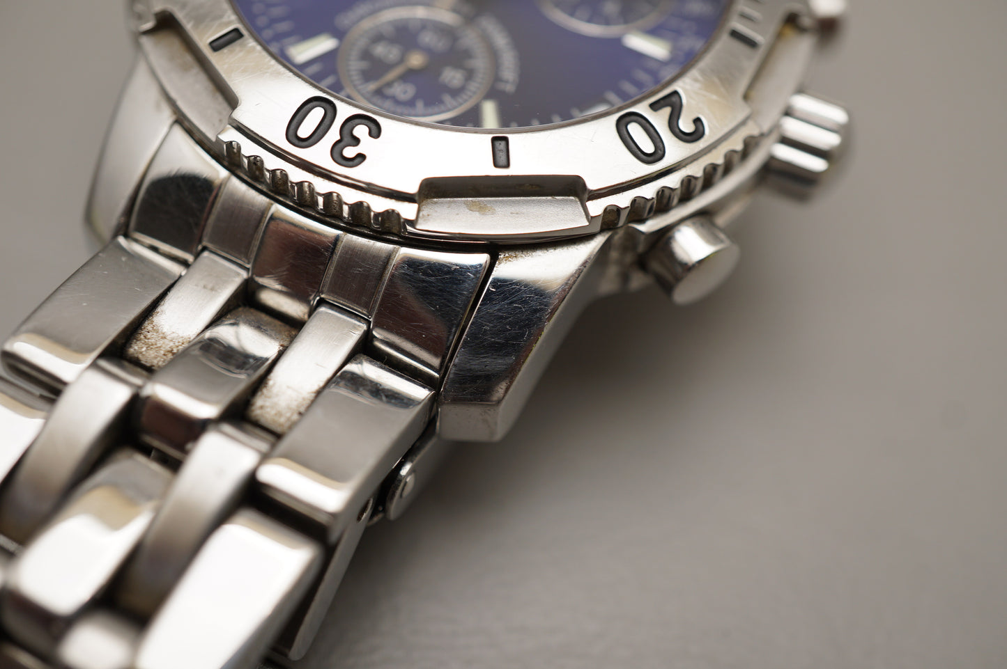 Tissot 1853 T362/462 Prs 200 Blue Dial Chronograph Quartz Watch READ