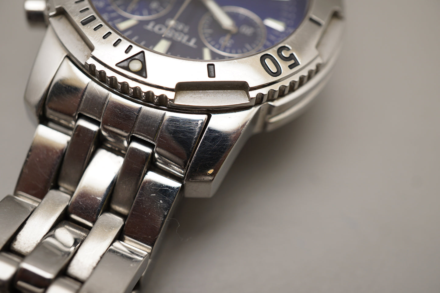 Tissot 1853 T362/462 Prs 200 Blue Dial Chronograph Quartz Watch READ