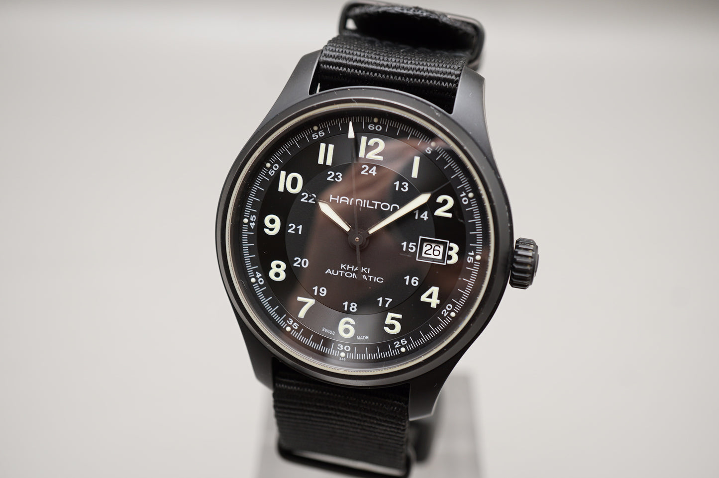 Hamilton Khaki Field H70575733 PVD Black Titanium Automatic Swiss Watch