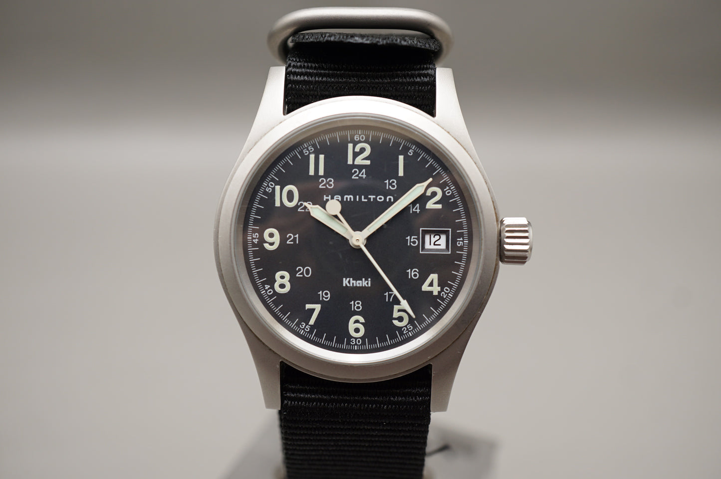Hamilton Khaki Field 6361 Black Dial 38mm Quartz Watch