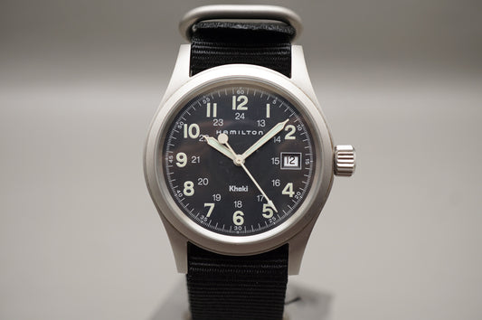 Hamilton Khaki Field 6361 Black Dial 38mm Quartz Watch