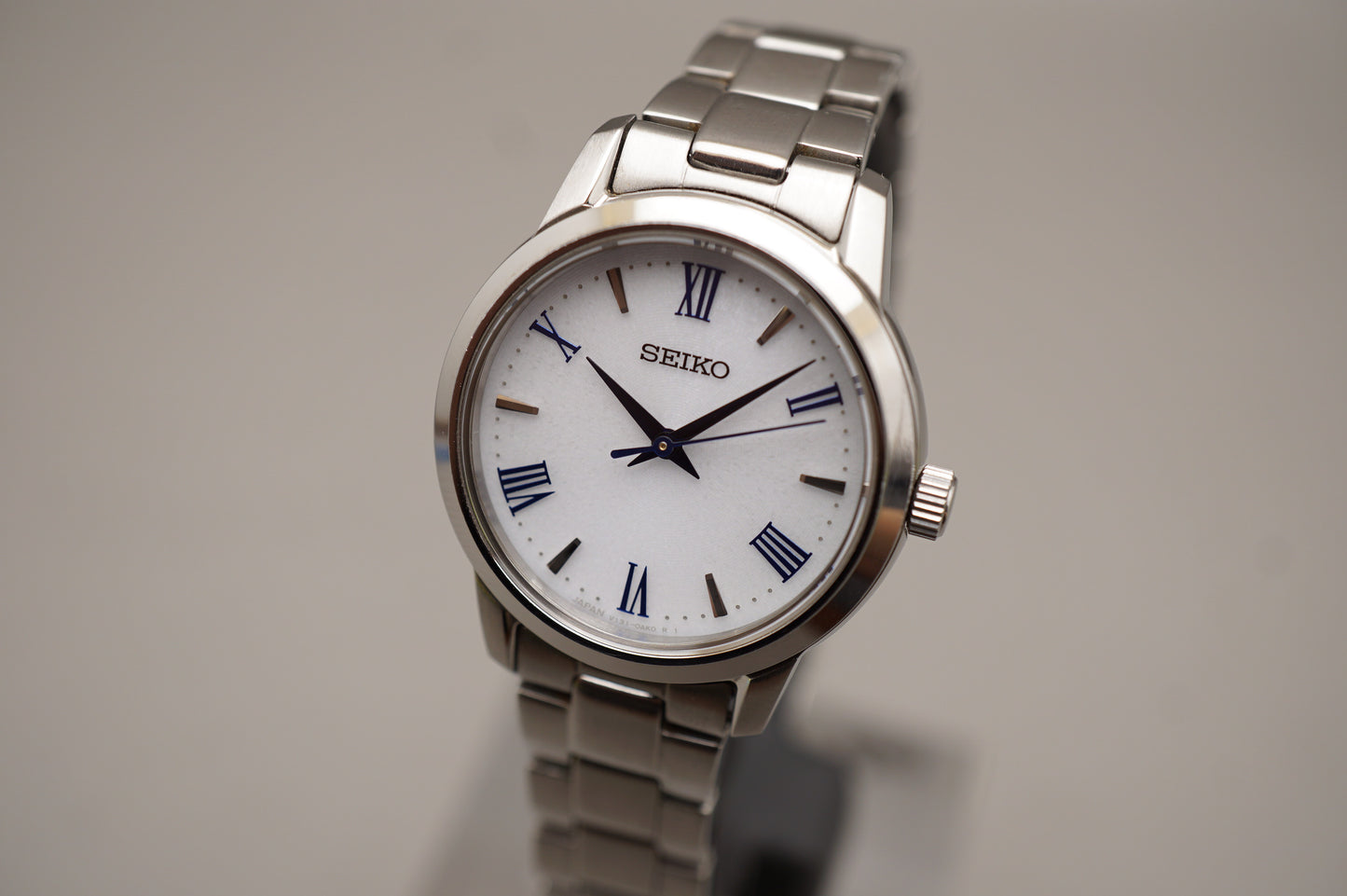 Seiko Selection STPX047 V131 White Roman Numeral Dial Ladies Solar Quartz Watch