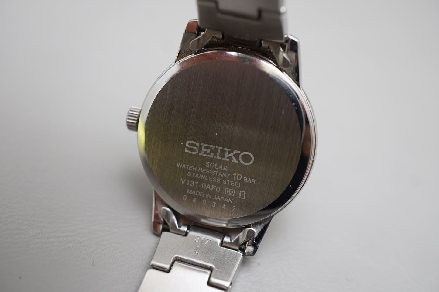 Seiko Selection STPX047 V131 White Roman Numeral Dial Ladies Solar Quartz Watch