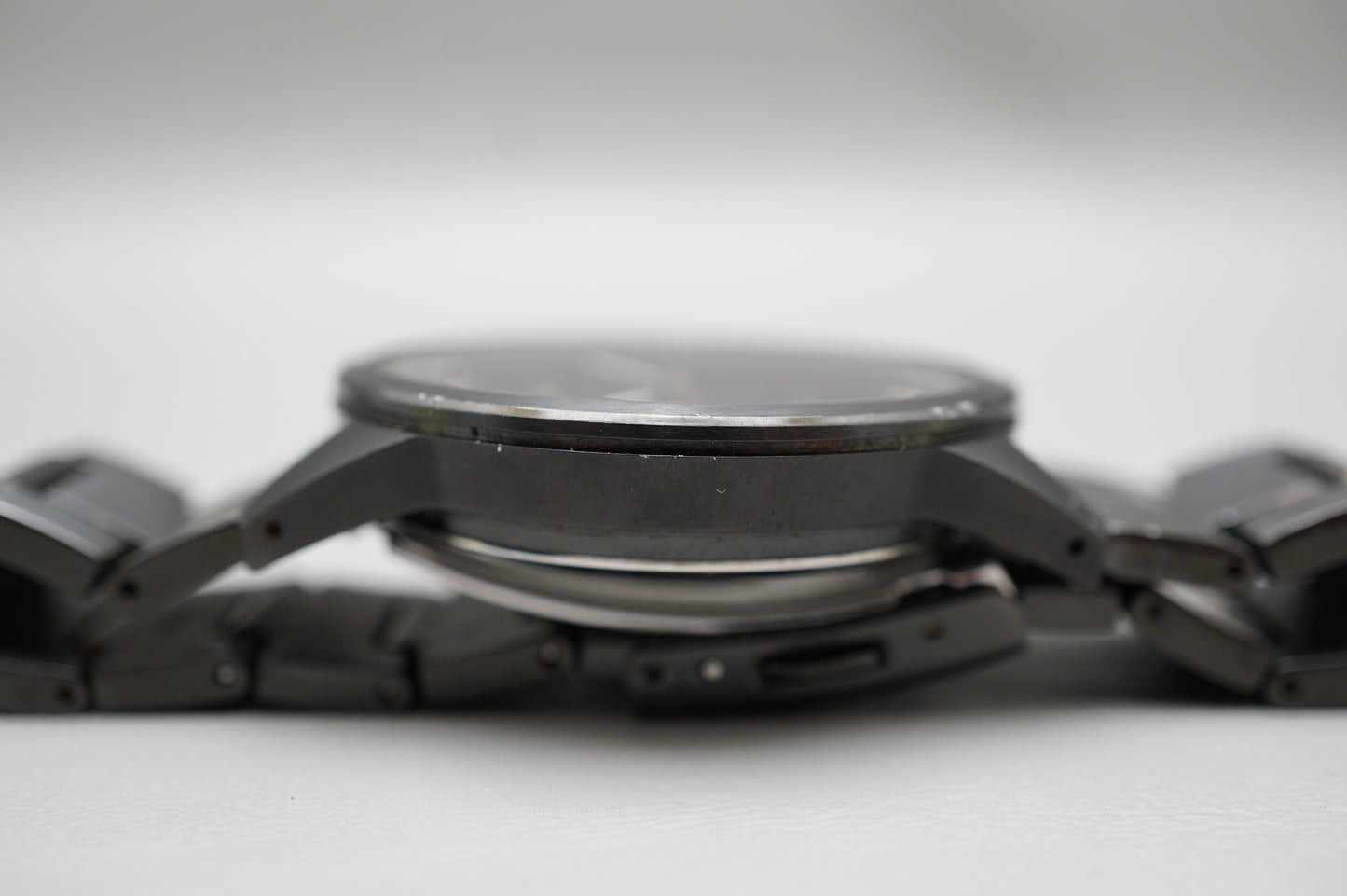 Seiko V147-0AV0 Black Tone PVD Solar Quartz JDM Watch