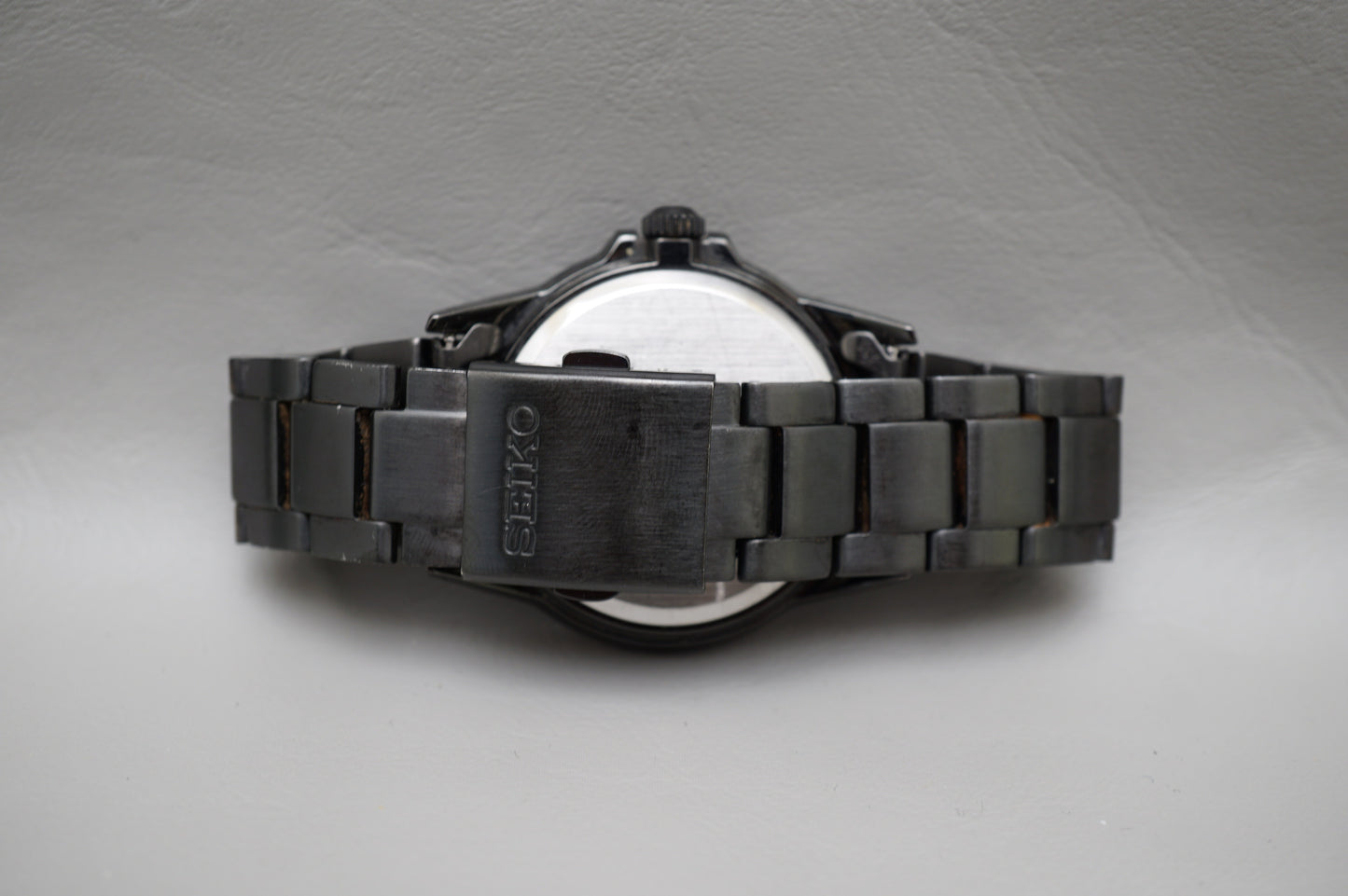 Seiko V147-0AV0 Black Tone PVD Solar Quartz JDM Watch