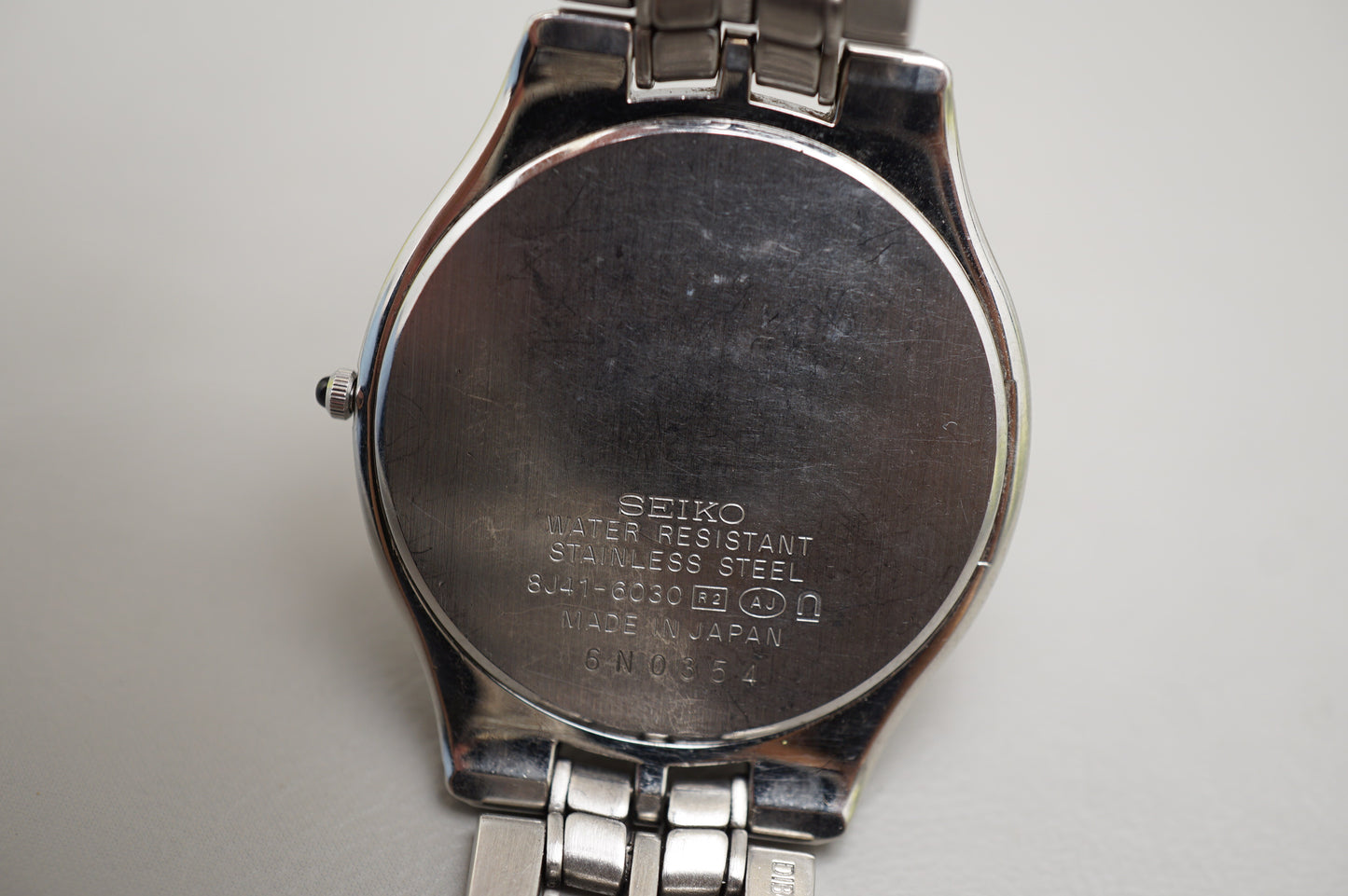 Vintage Seiko Dolce 8J41-6030 Pearled Sector Dial Quartz Watch