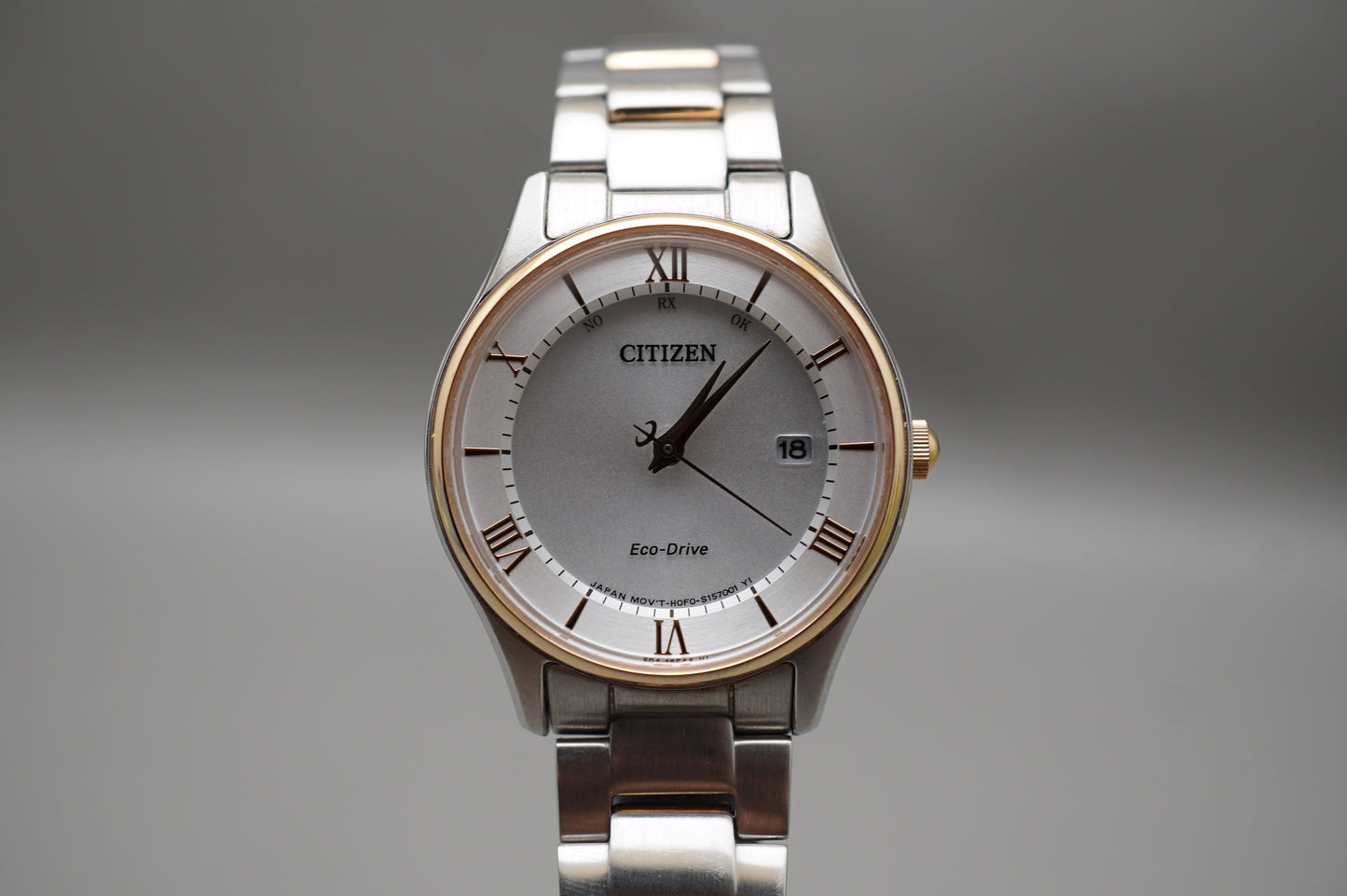 Citizen Collection ES0002-57A Rose Gold Two Tone Solar Quartz Ladies Watch