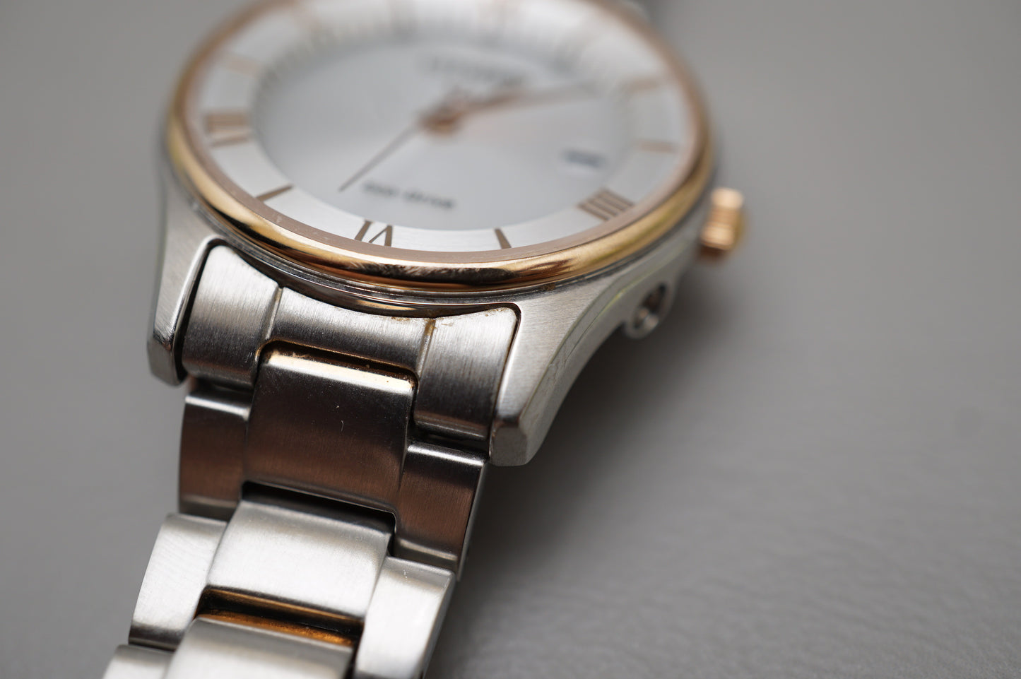 Citizen Collection ES0002-57A Rose Gold Two Tone Solar Quartz Ladies Watch
