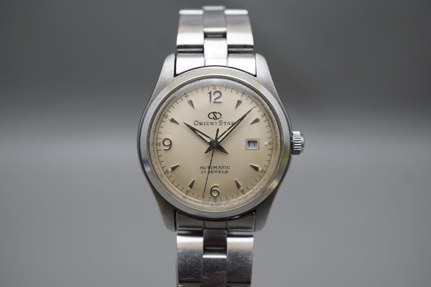 Vintage Orient Star NR0R-00 CS Champagne Explorer Automatic Ladies Watch READ