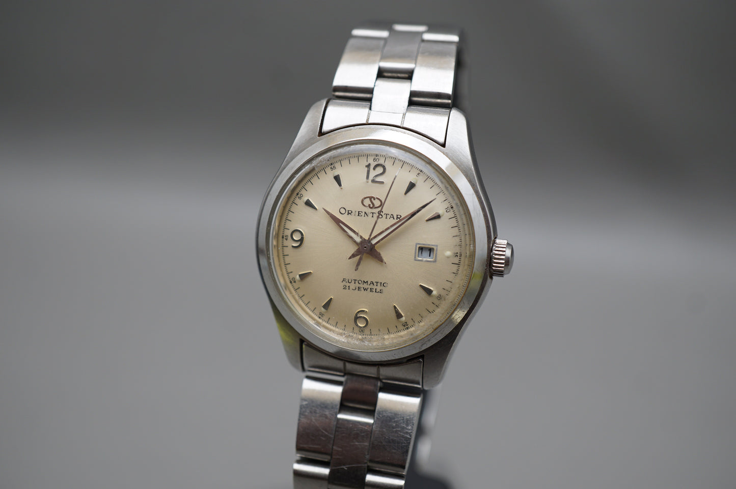 Vintage Orient Star NR0R-00 CS Champagne Explorer Automatic Ladies Watch READ