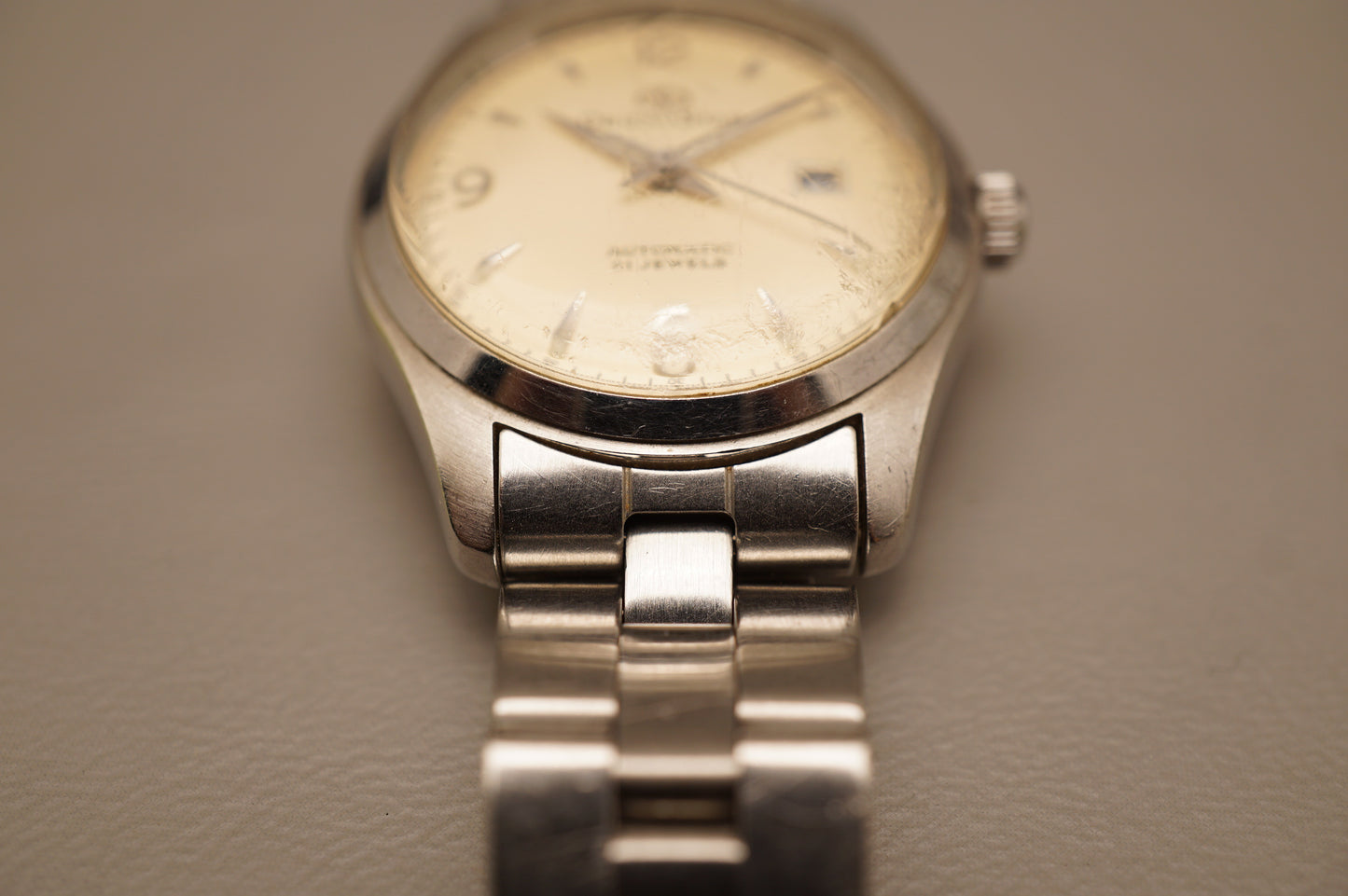 Vintage Orient Star NR0R-00 CS Champagne Explorer Automatic Ladies Watch READ