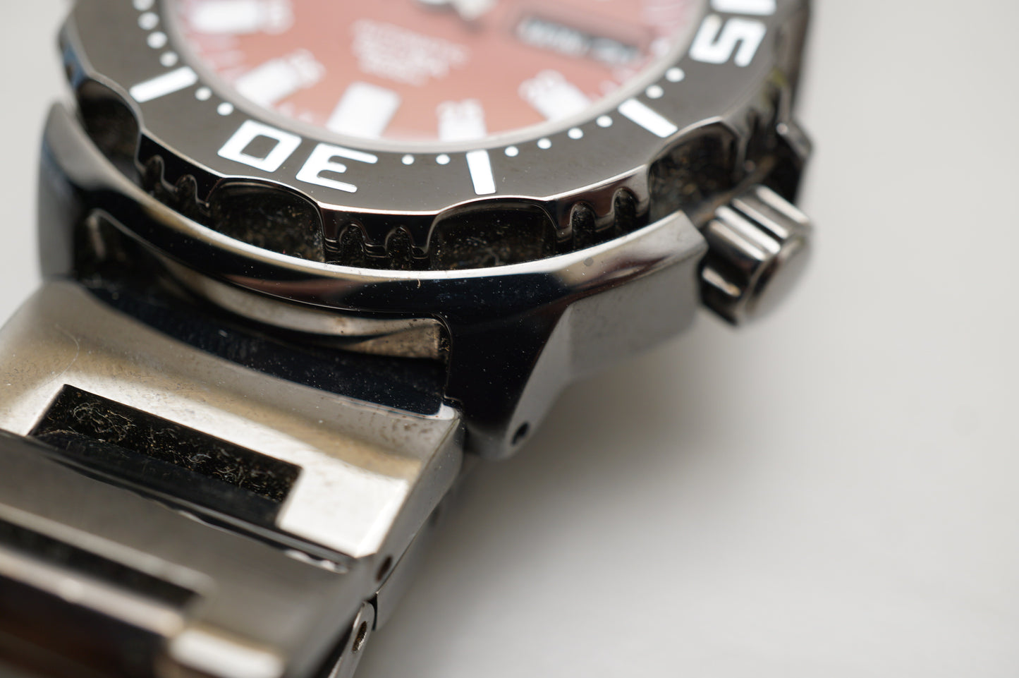 Seiko SZEN007 7S26-03G0 Red Night Monster Black Ion Plated Automatic Watch