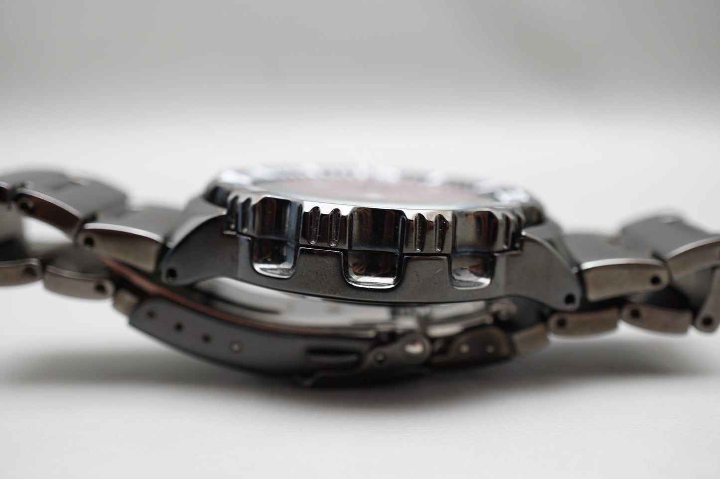 Seiko SZEN007 7S26-03G0 Red Night Monster Black Ion Plated Automatic Watch