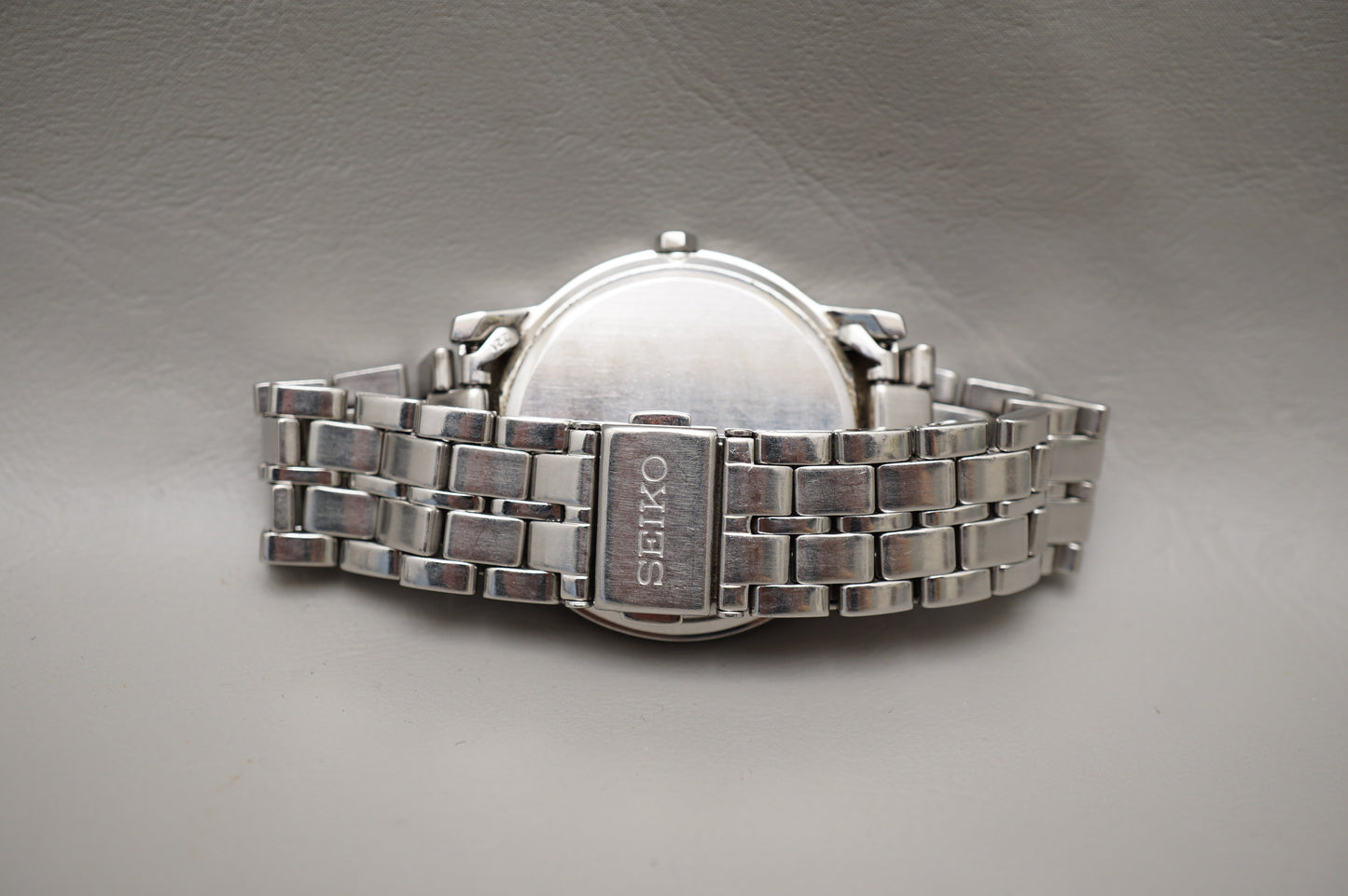 Seiko V181-0BK0 Riki Watanabe Black Crosshair Dial Solar Quartz Watch