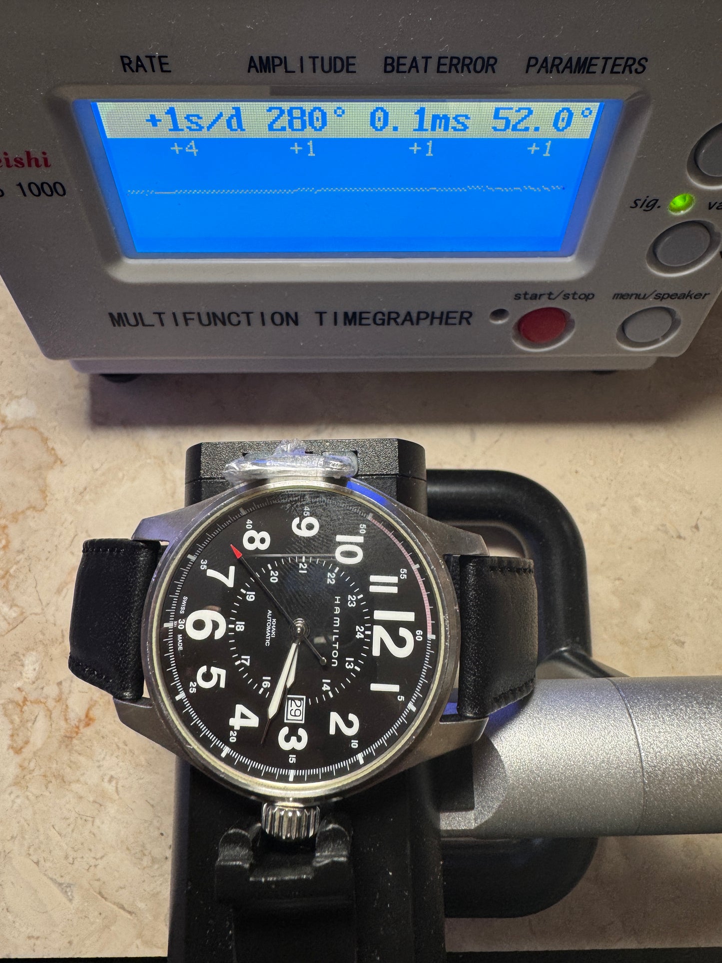 Hamilton Khaki Field H70615733 Black Dial Officer Swiss Automatic Watch