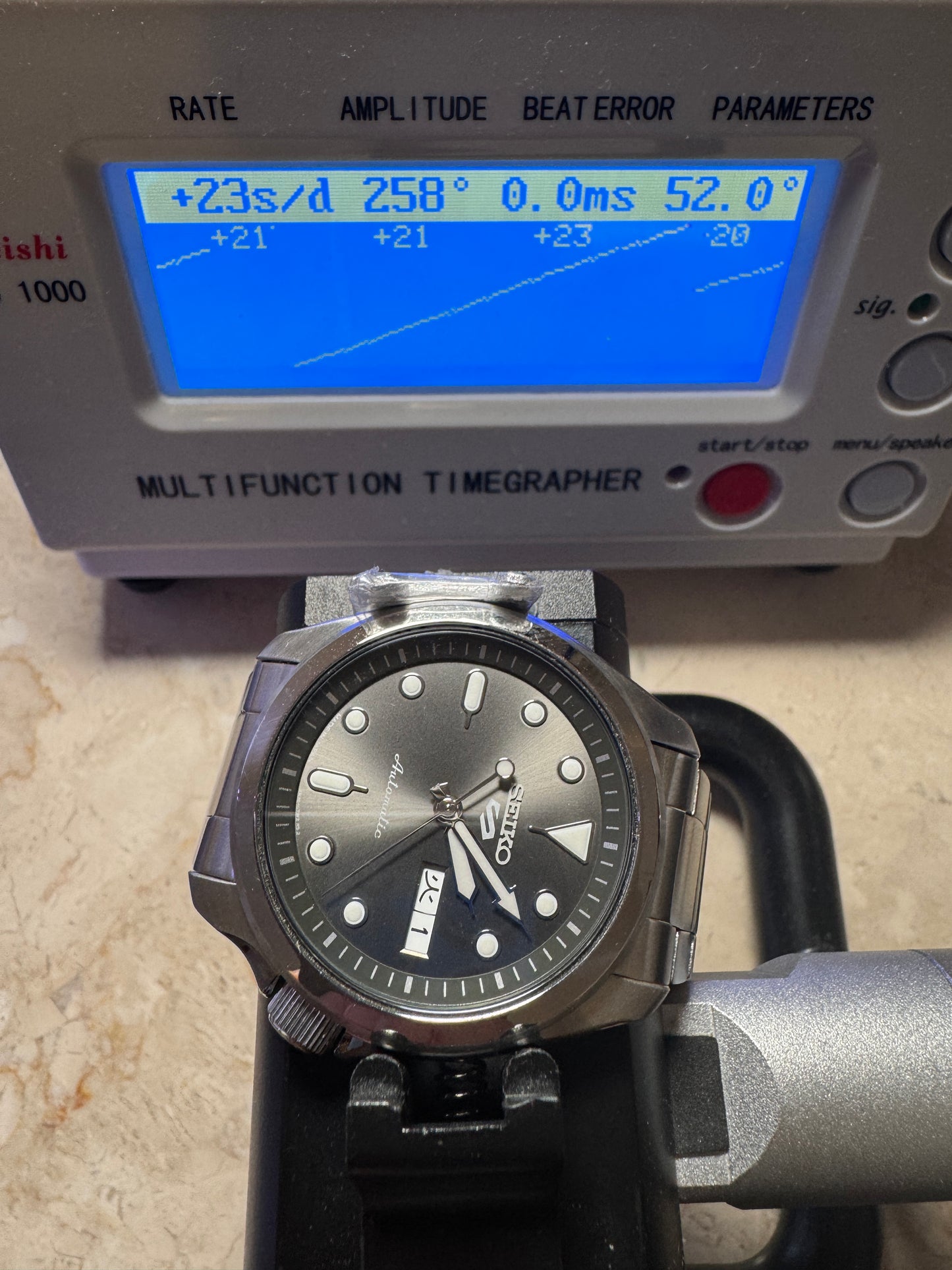 Seiko 5 Sports SBSA041 4R36 Anthracite 40mm Grey Dial Automatic Watch