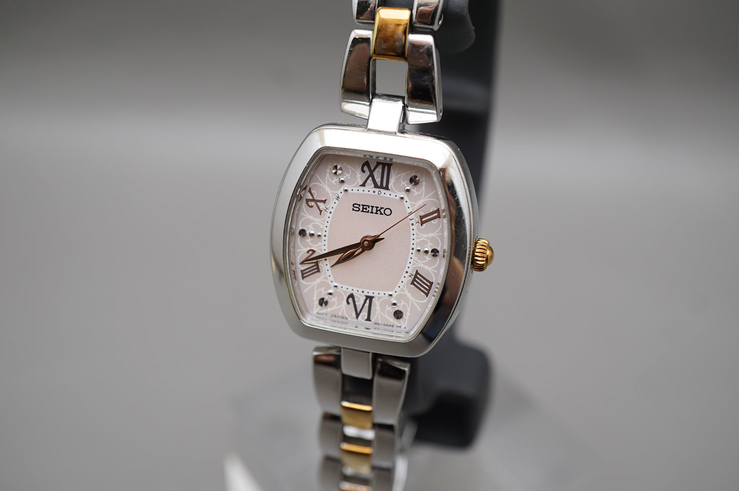 Seiko Selection SWFH037 1B21 Rose Dial Radio Wave Solar Quartz Ladies Watch