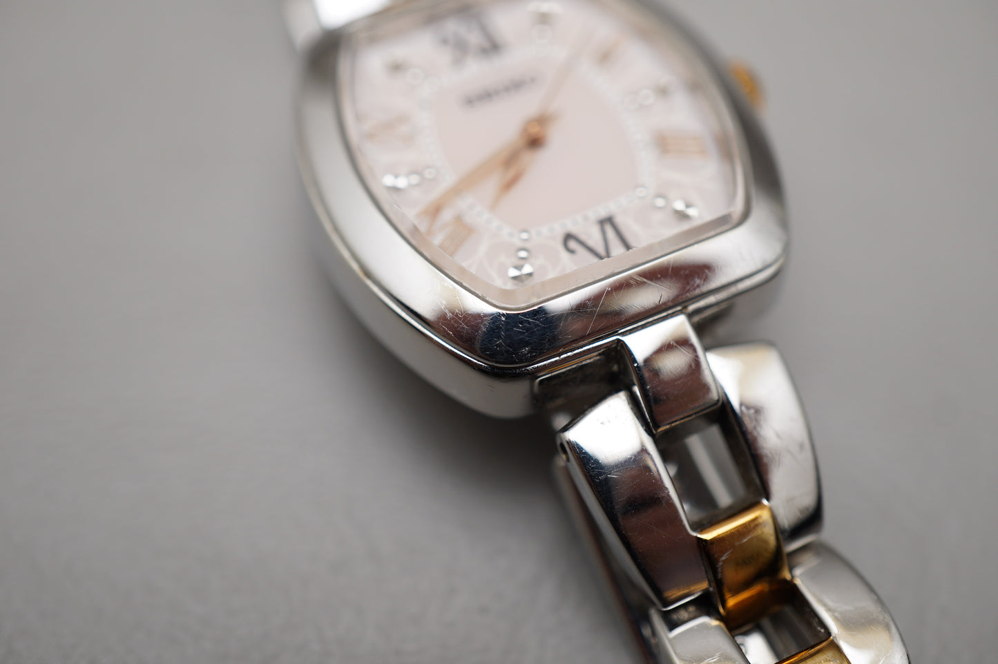 Seiko Selection SWFH037 1B21 Rose Dial Radio Wave Solar Quartz Ladies Watch