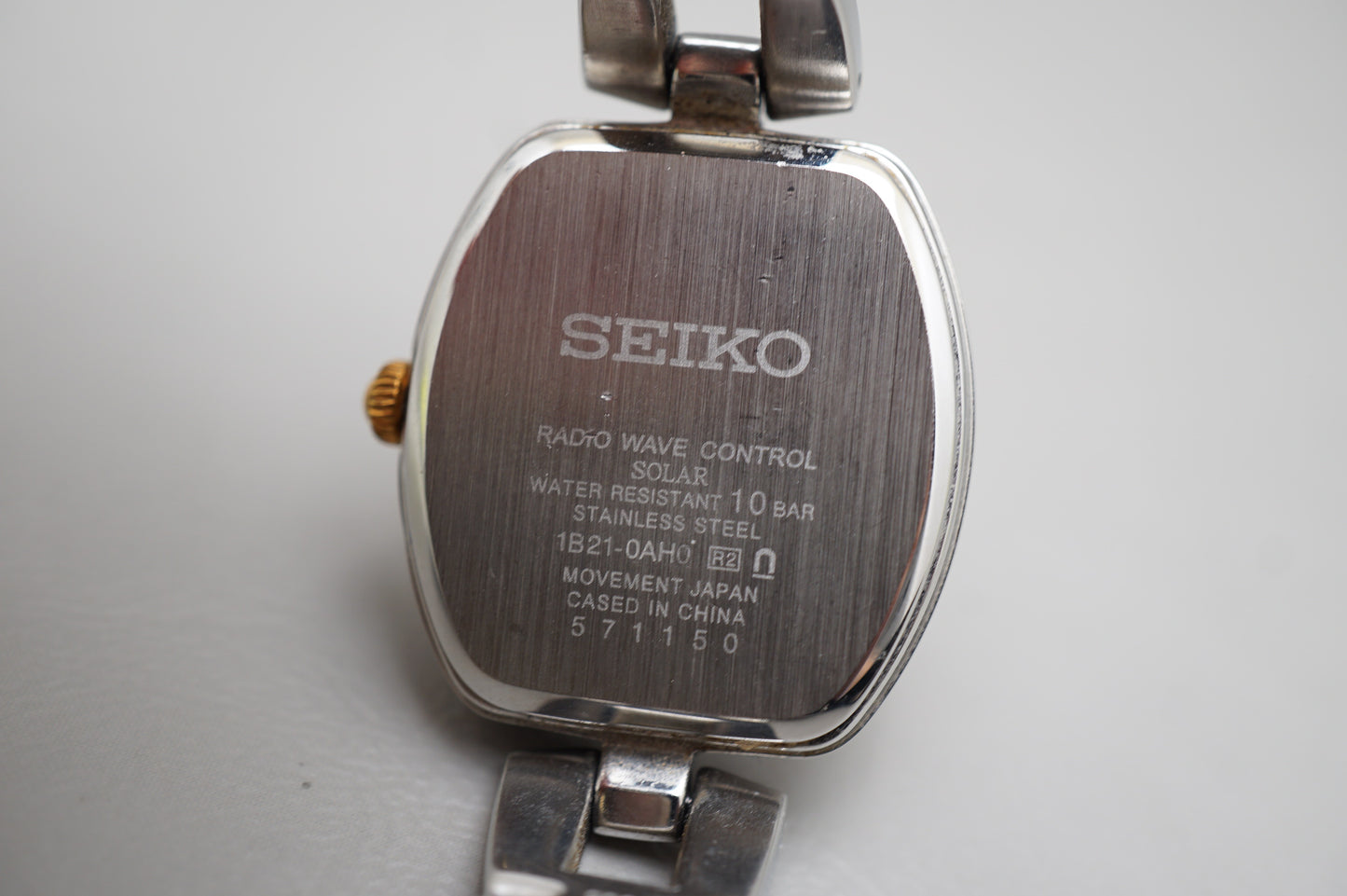 Seiko Selection SWFH037 1B21 Rose Dial Radio Wave Solar Quartz Ladies Watch