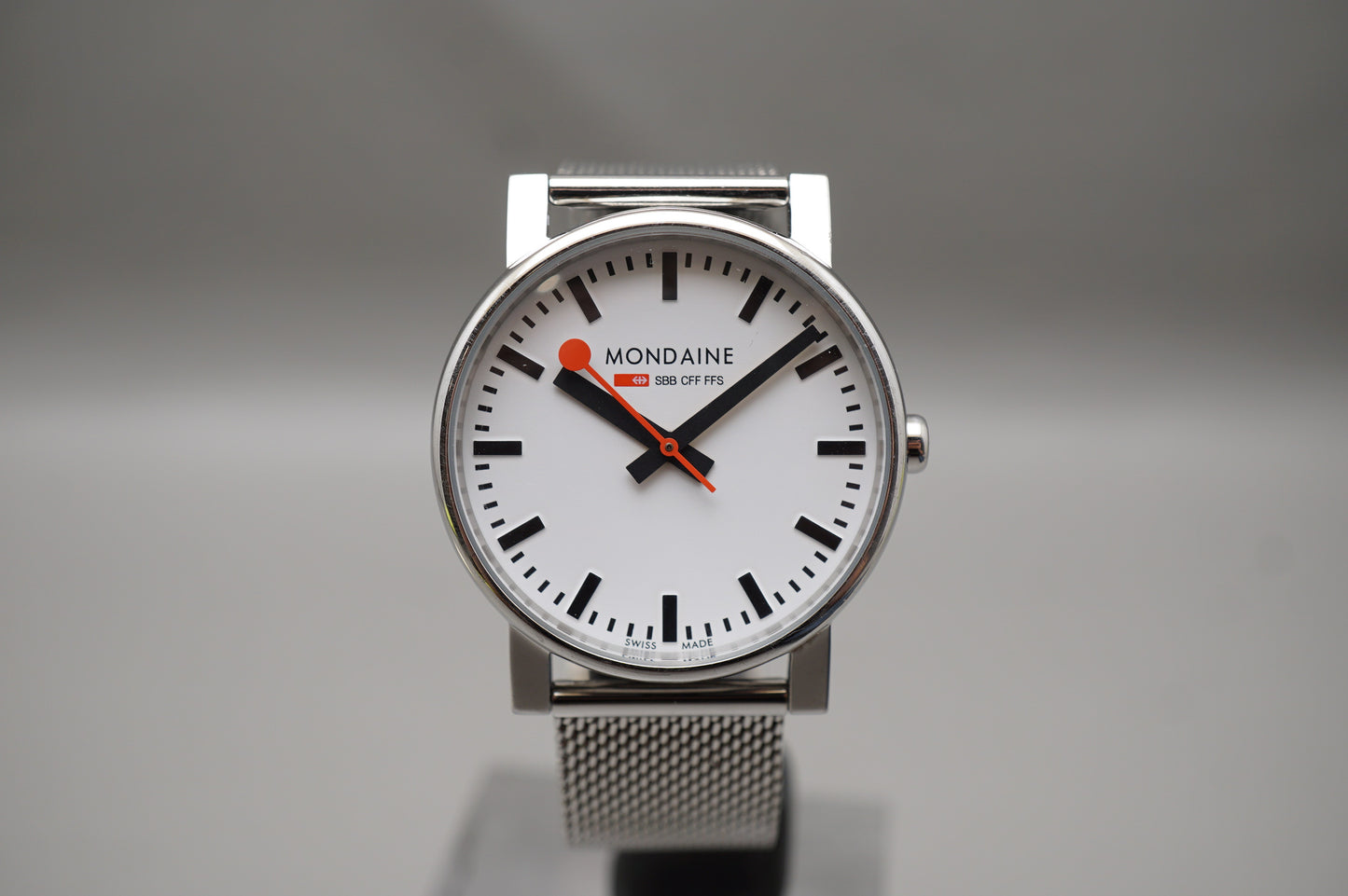 Mondaine 30300 White Dial Evo Quartz SBB CFF FFS Swiss Made Railways Watch