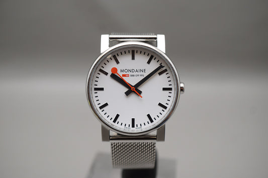 Mondaine 30300 White Dial Evo Quartz SBB CFF FFS Swiss Made Railways Watch