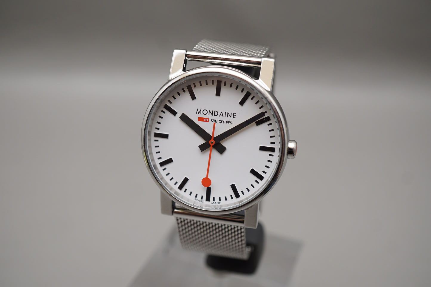 Mondaine 30300 White Dial Evo Quartz SBB CFF FFS Swiss Made Railways Watch