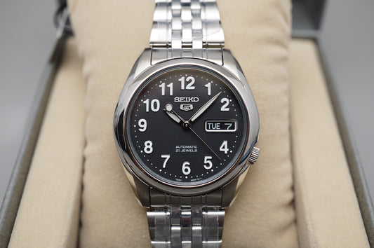 New Seiko 5 Sports SNK381K1 7S26 Black Numeric Dial Automatic Watch