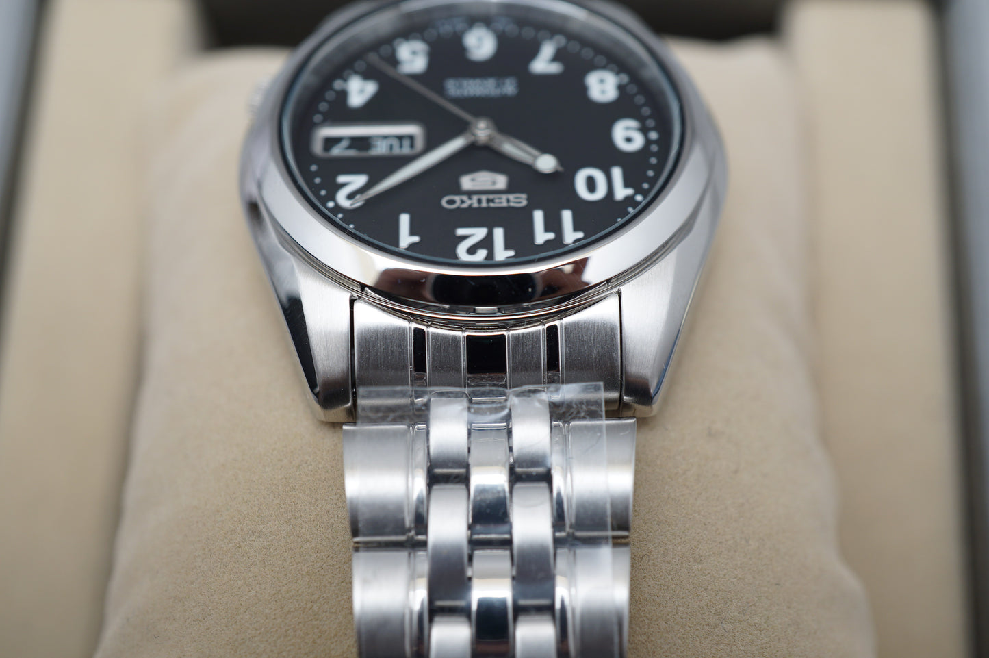 New Seiko 5 Sports SNK381K1 7S26 Black Numeric Dial Automatic Watch