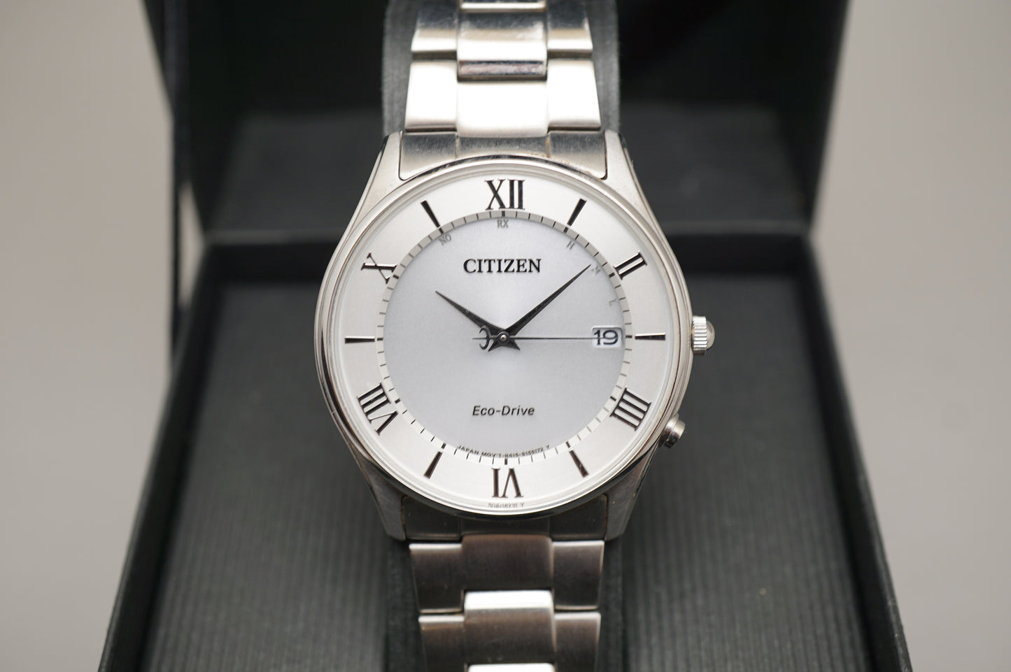 Citizen Eco-Drive H415-S112907 Silver Dial JDM Radio Wave Solar Quartz Watch