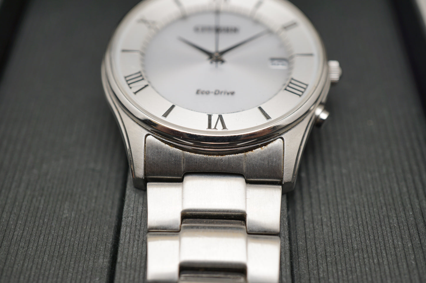 Citizen Eco-Drive H415-S112907 Silver Dial JDM Radio Wave Solar Quartz Watch