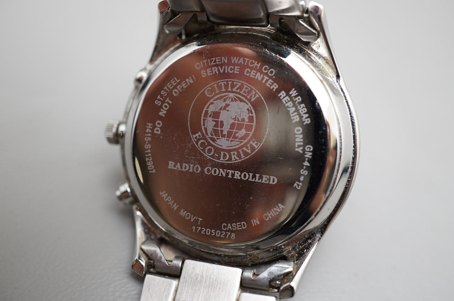 Citizen Eco-Drive H415-S112907 Silver Dial JDM Radio Wave Solar Quartz Watch
