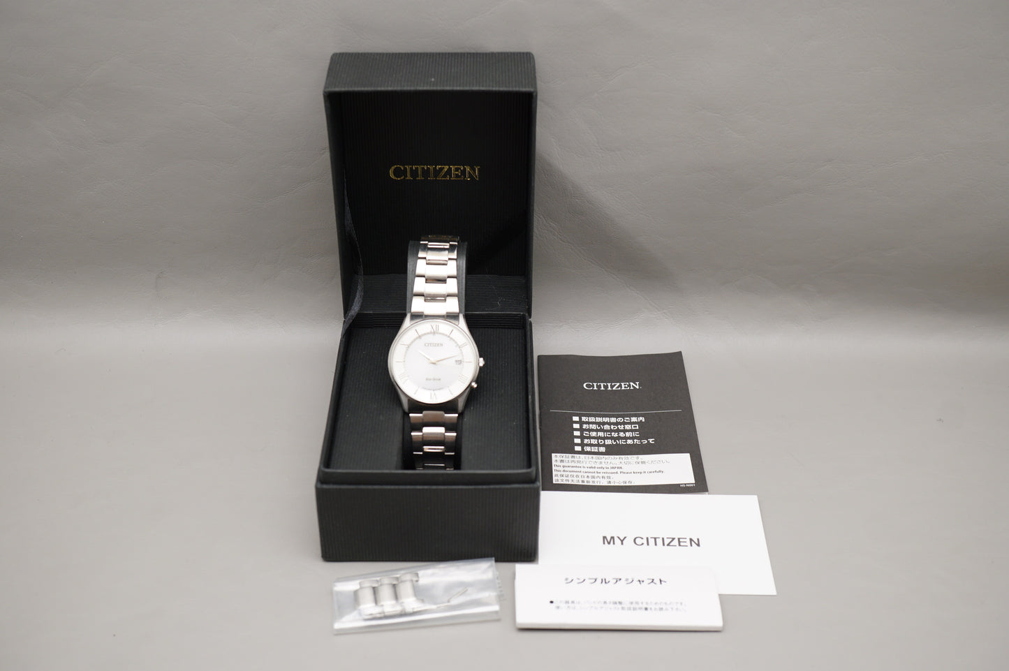 Citizen Eco-Drive H415-S112907 Silver Dial JDM Radio Wave Solar Quartz Watch