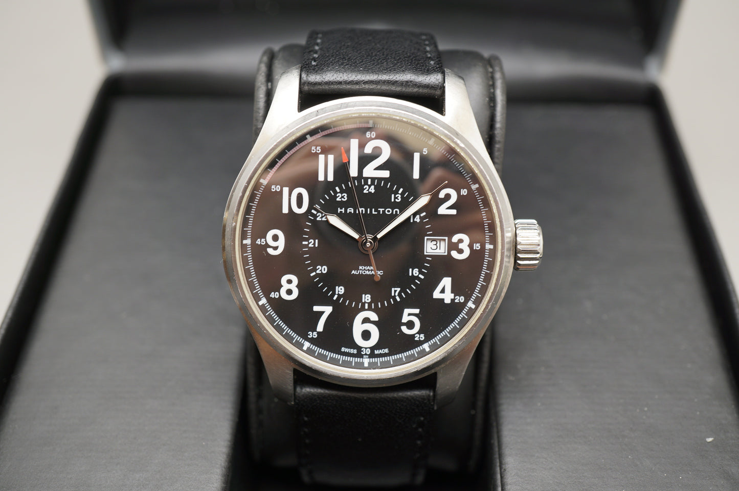 Hamilton Khaki Field H70615733 Black Dial Officer Swiss Automatic Watch