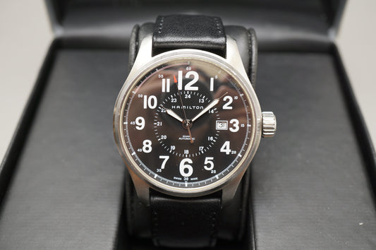 Hamilton Khaki Field H70615733 Black Dial Officer Swiss Automatic Watch