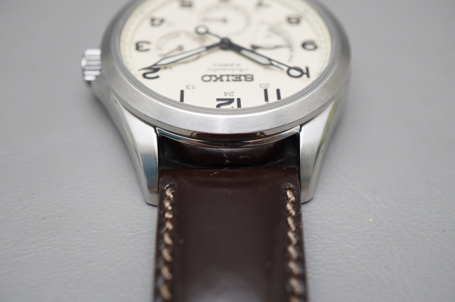 Seiko Presage SARW017 6R21 Cream Dial Automatic Power Reserve JDM Day Date Watch