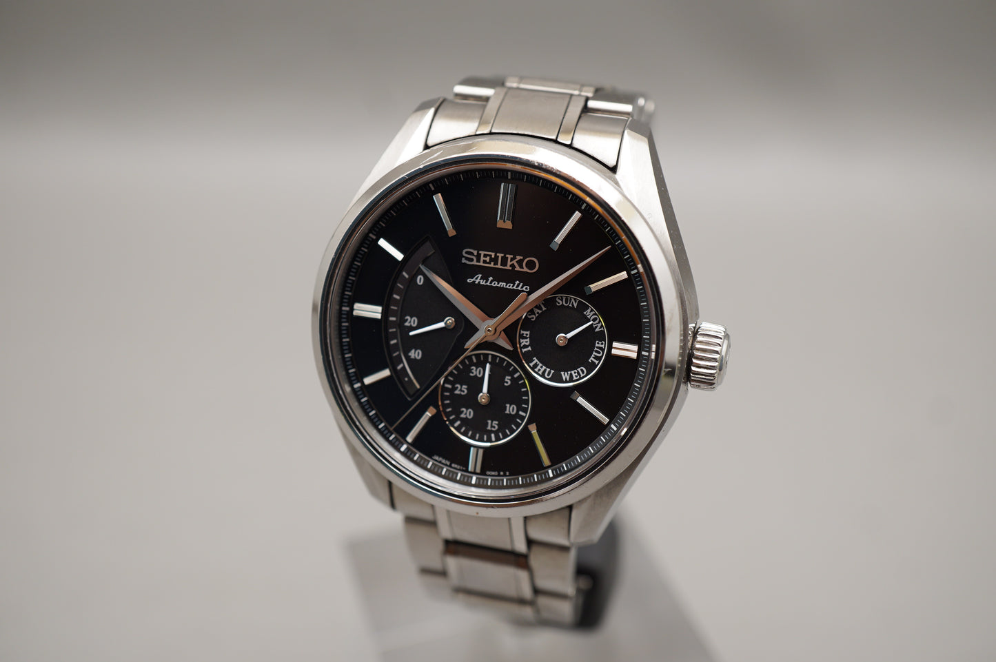 Seiko Presage SARW023 6R21 Black Dial Automatic Power Reserve JDM Watch