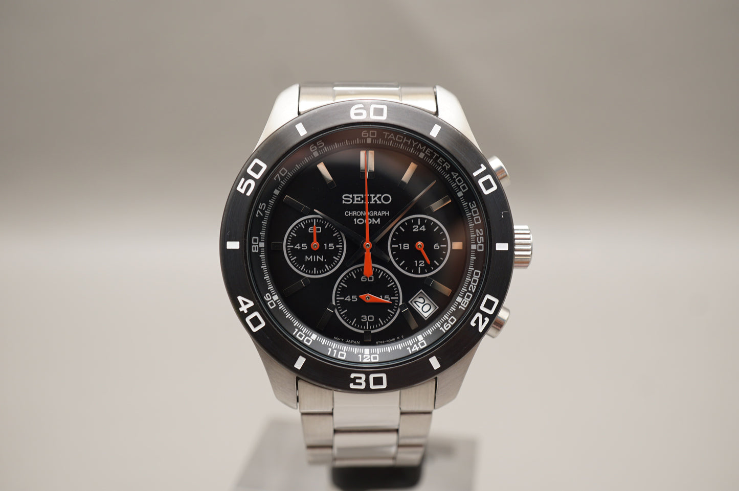 Seiko SSB053 6T63 Black Dial Tachymeter Chronograph Quartz Watch