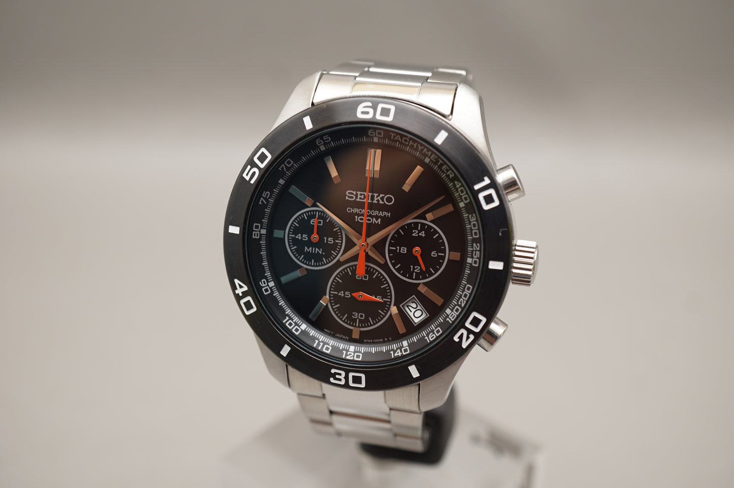 Seiko SSB053 6T63 Black Dial Tachymeter Chronograph Quartz Watch
