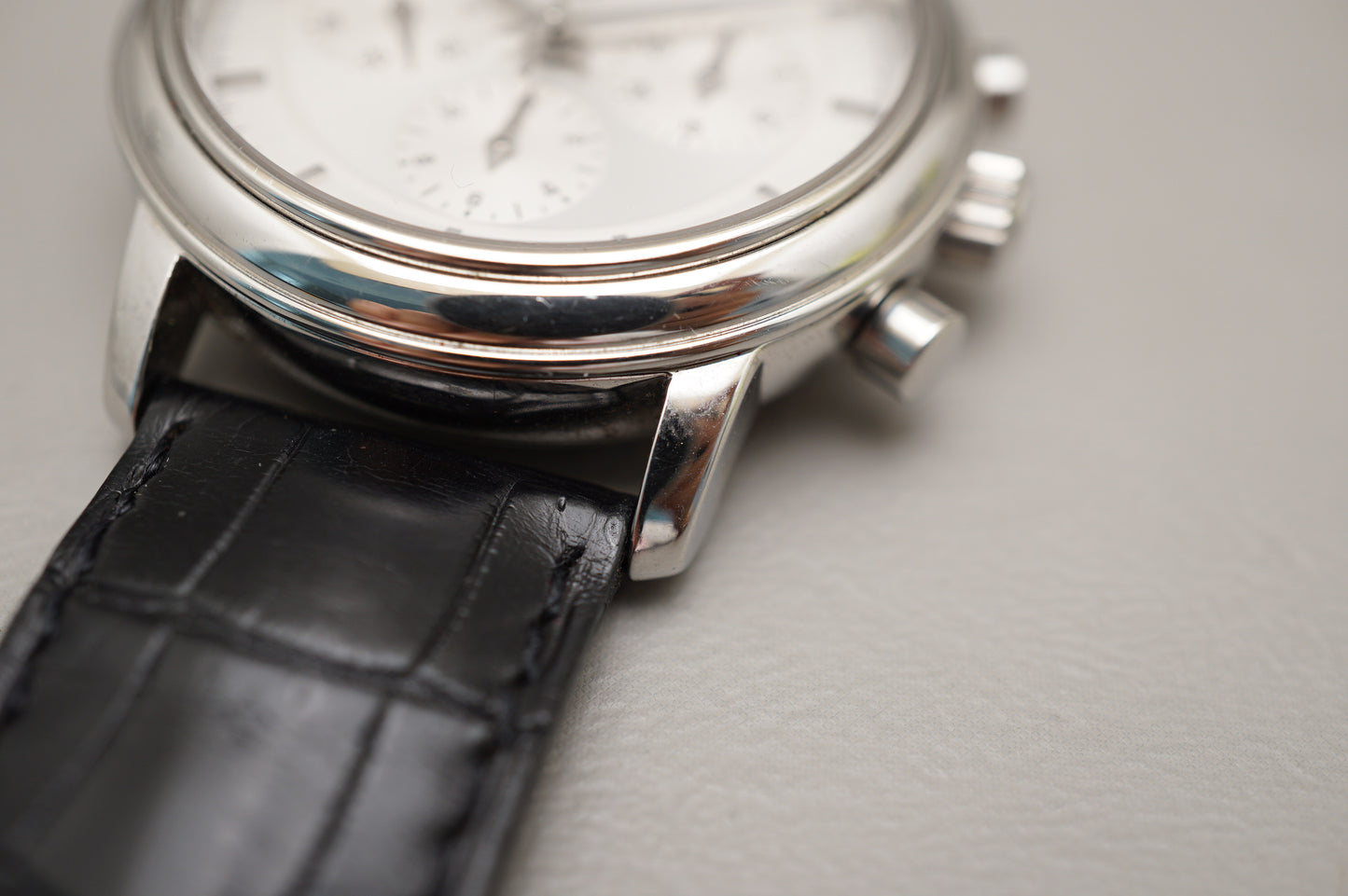 Omega Deville Prestige Cal.861 Silver Dial Handwound Chronograph Swiss Watch