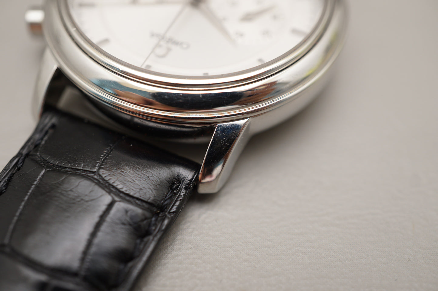 Omega Deville Prestige Cal.861 Silver Dial Handwound Chronograph Swiss Watch